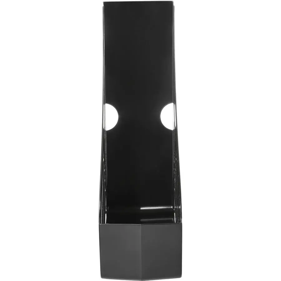 Deflecto AntiMicrobial Jumbo Magazine File - Black - Polystyrene - Image 4