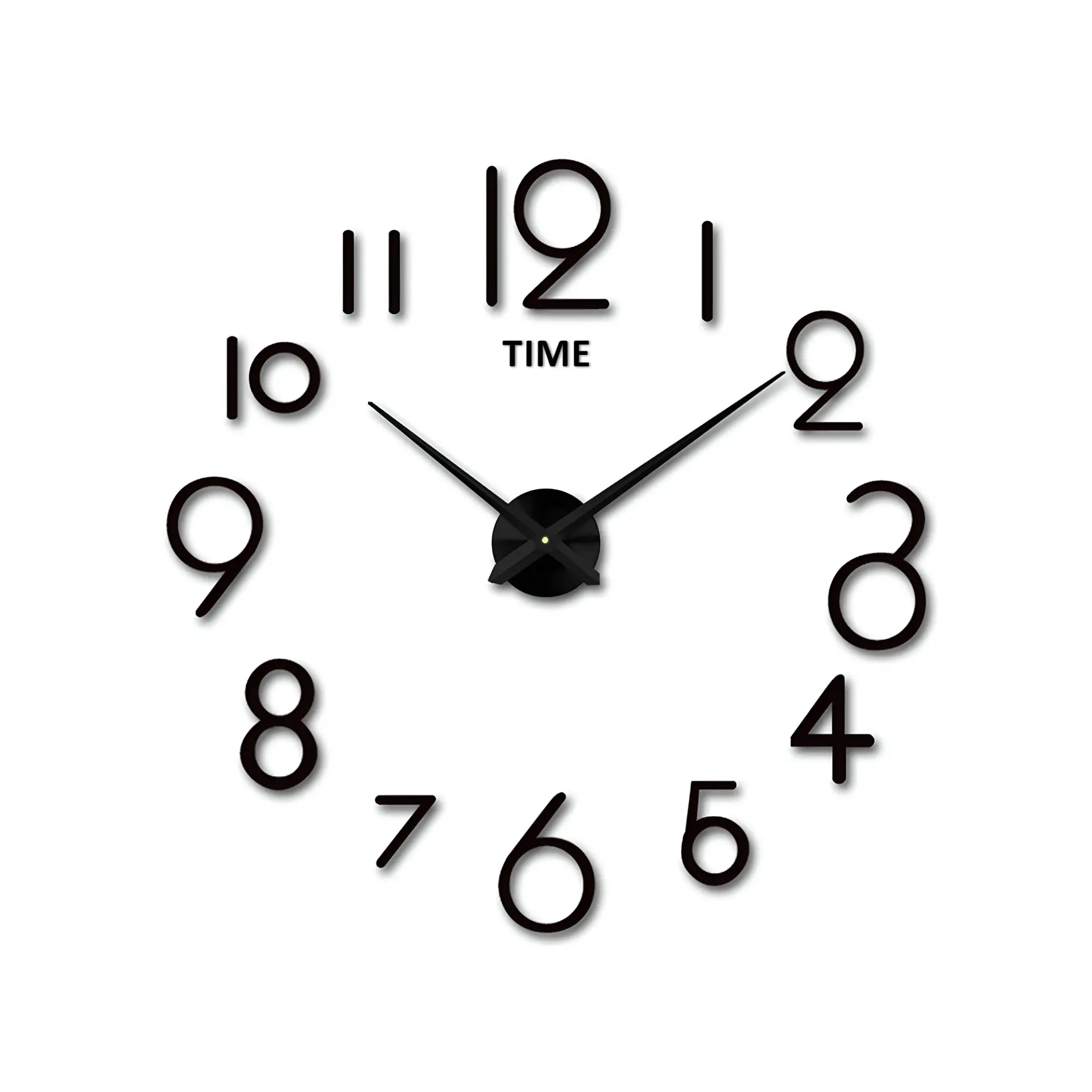 DIY Large Number Wall Clocks 3D Mirror Sticker Home Office Decor~5409 - Image 6