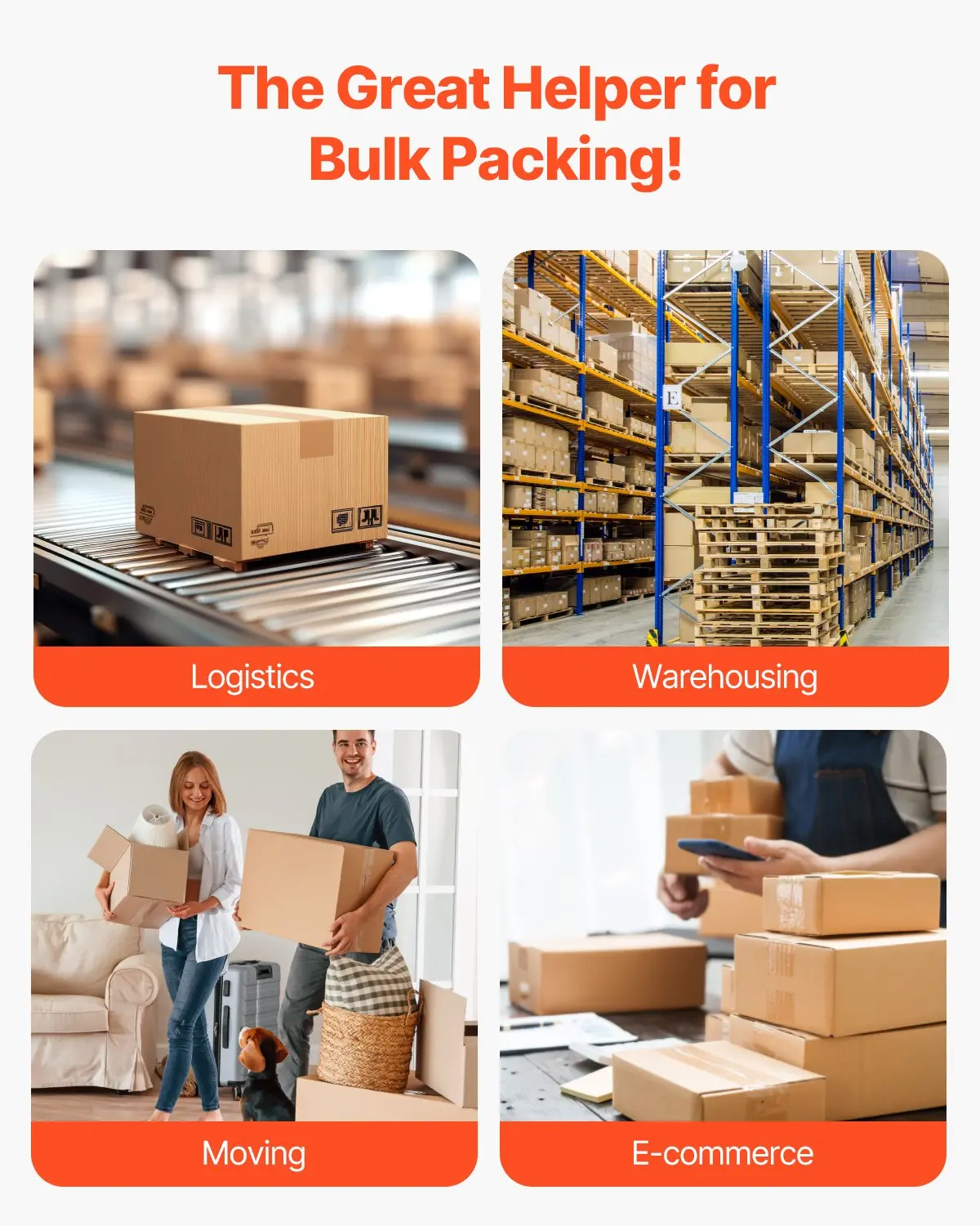 Clear Packing Tape 24 Rolls 65 Yards Heavy Duty Clear Packing Tape 2.7 Mil - Image 5
