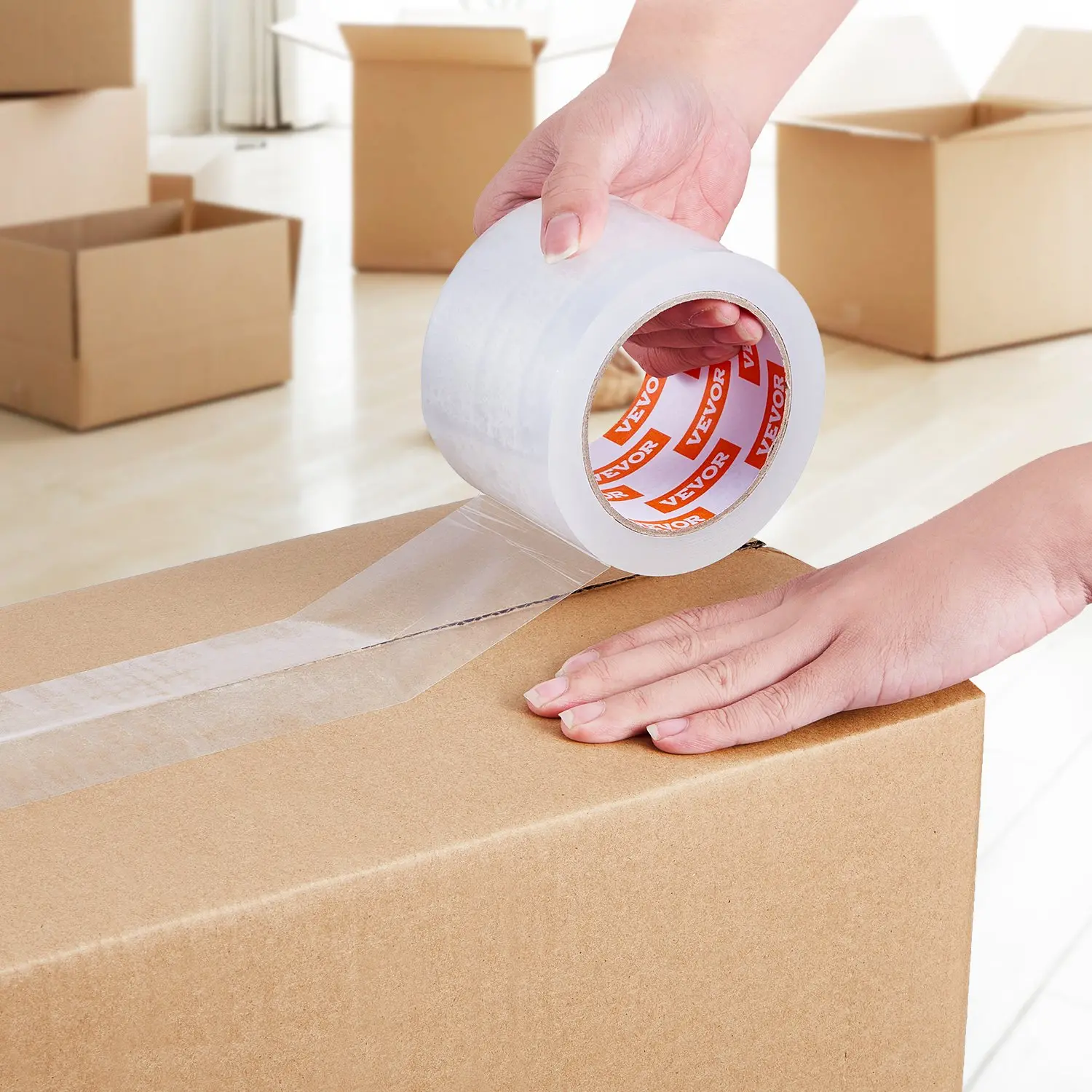 Clear Packing Tape 24 Rolls 65 Yards Heavy Duty Clear Packing Tape 2.7 Mil - Image 7