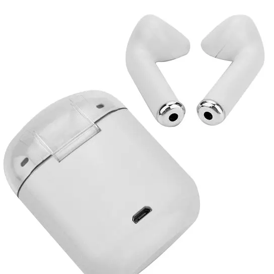 Clear Top Dual Chamber Wireless Bluetooth Earphones With Charging Box - Image 36