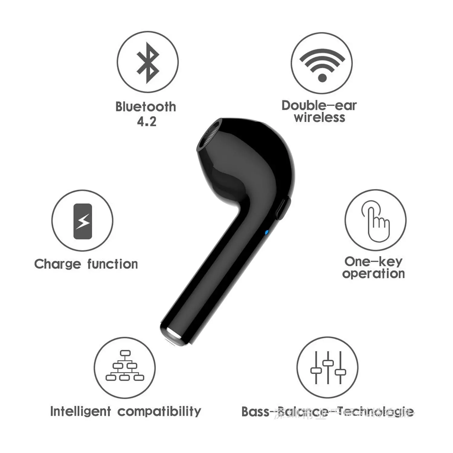 Dual Chamber Wireless Bluetooth Earphones With Charging Box - Image 63