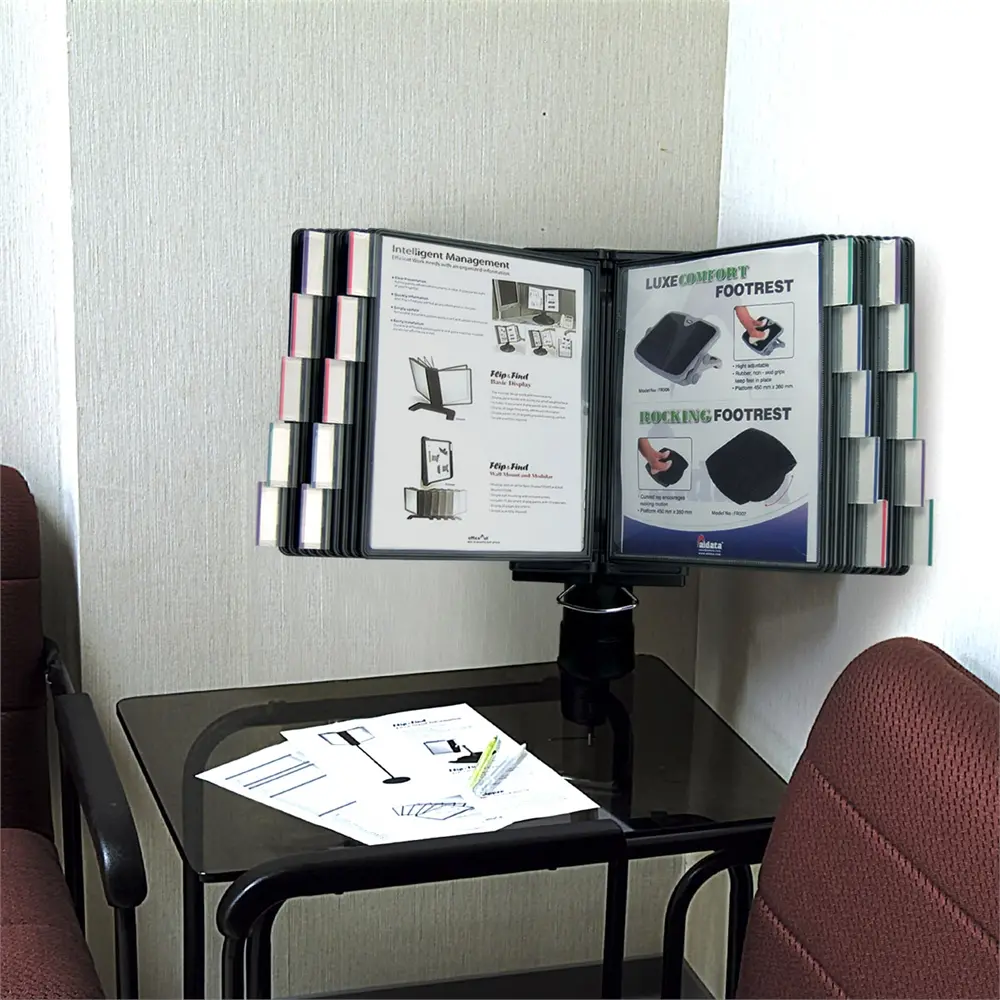 Desk Clamp Reference Organizer (20 Panel) - Image 3
