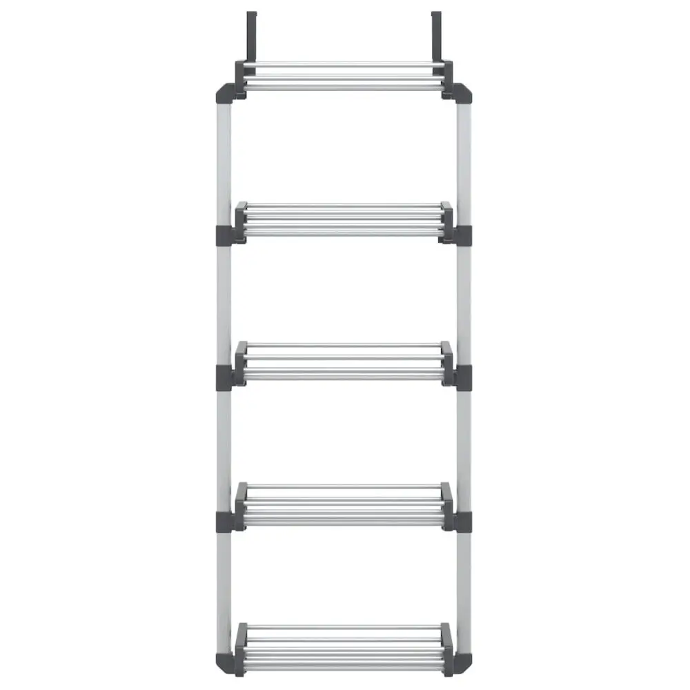 Door Organizer with 5 Shelves 20.5"x7.9"x53.1" Aluminum - Image 8