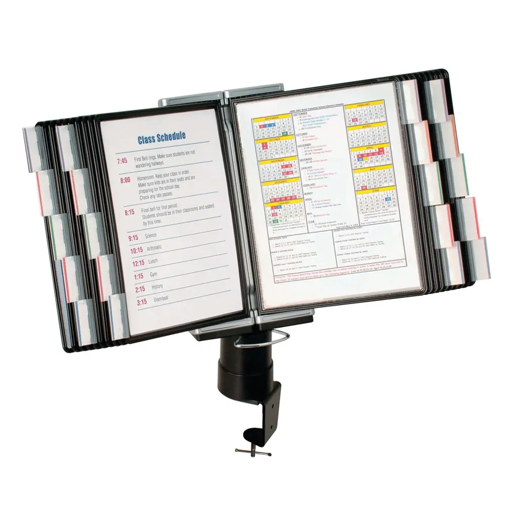 Desk Clamp Reference Organizer (20 Panel) - Image 9