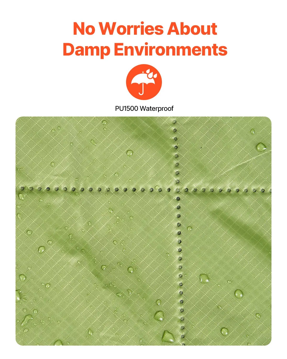 Camping Blanket 82" x 55" Warm Stadium Blanket 330GSM Outdoor Travel - Image 9948