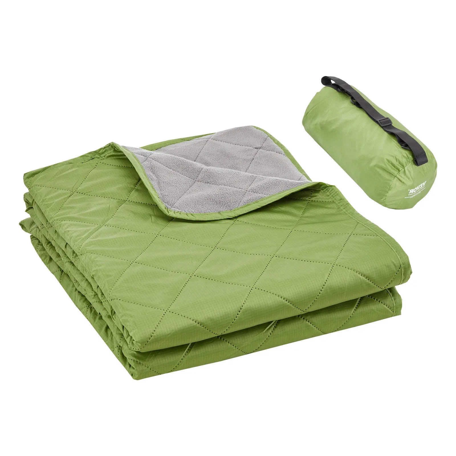 Camping Blanket 82" x 55" Warm Stadium Blanket 330GSM Outdoor Travel - Image 9955