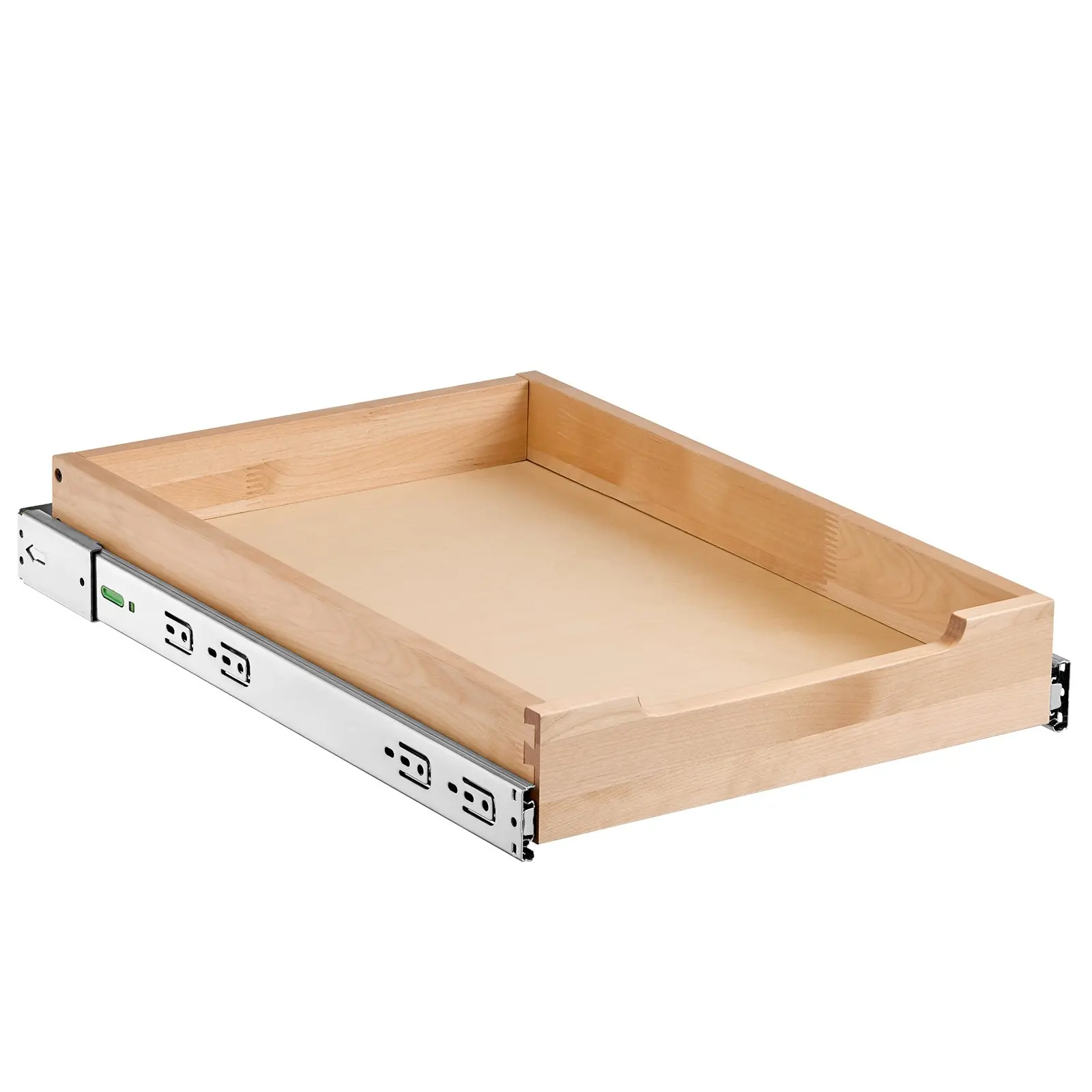 VEVOR Pull Out Cabinet Organizer, 14"W x 21"D Cabinet Drawer, Soft Close Slide out Shelf, Heavy-Duty Sliding Wood Drawer, Bottom and Side Assembly Base Cabinet Organization for Kitchen Pantry Bathroom - Image 8