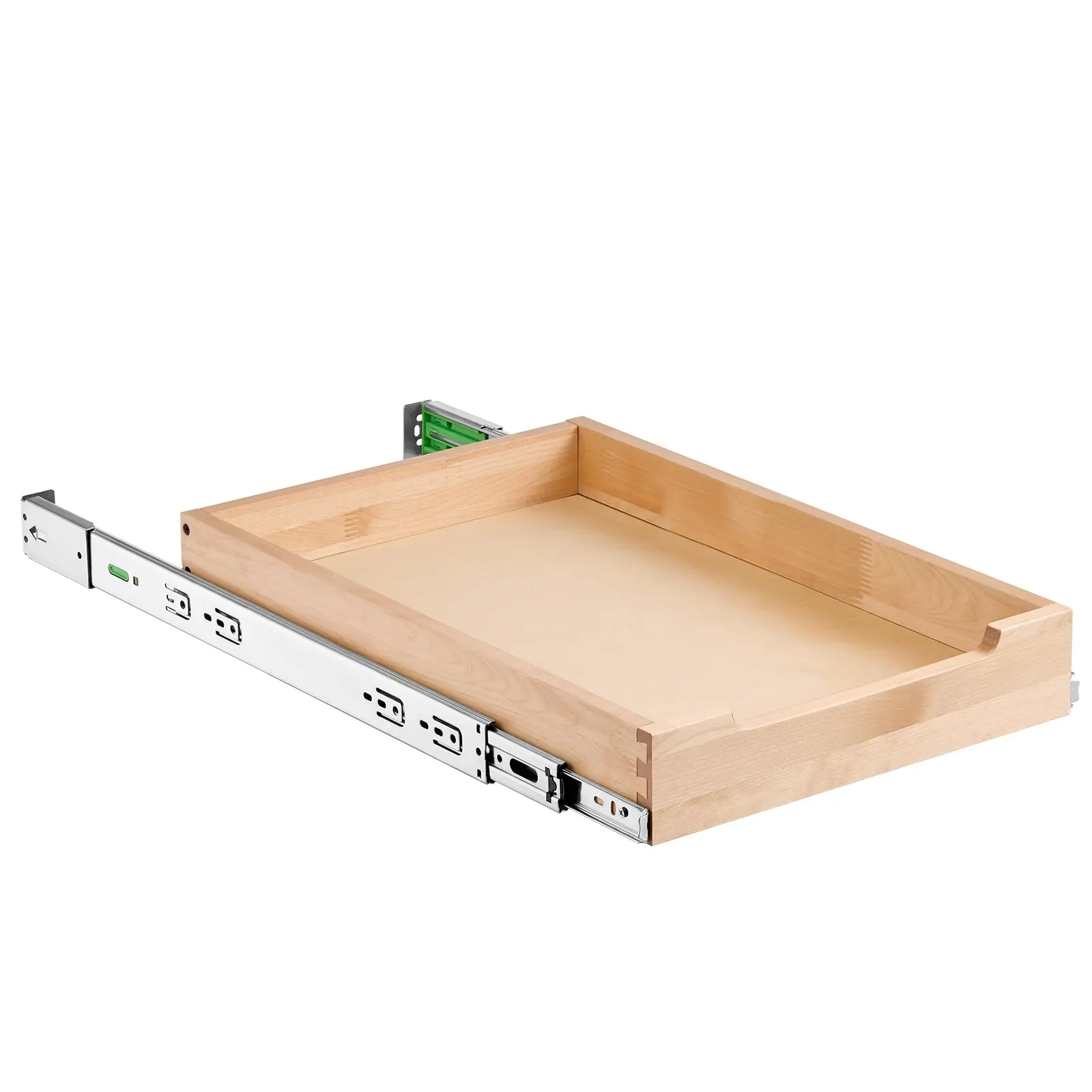 VEVOR Pull Out Cabinet Organizer, 14"W x 21"D Cabinet Drawer, Soft Close Slide out Shelf, Heavy-Duty Sliding Wood Drawer, Bottom and Side Assembly Base Cabinet Organization for Kitchen Pantry Bathroom - Image 9