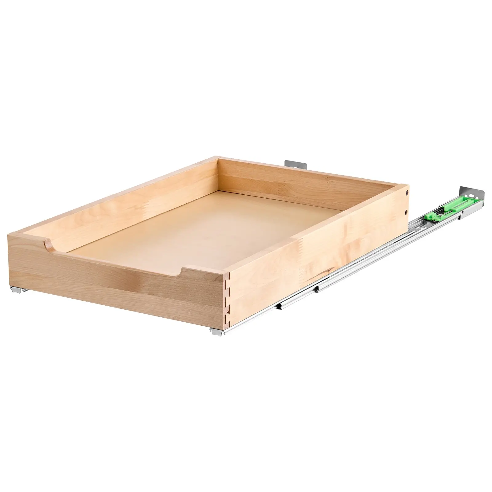 VEVOR Pull Out Cabinet Organizer, 14"W x 21"D Cabinet Drawer, Soft Close Slide out Shelf, Heavy-Duty Sliding Wood Drawer, Bottom and Side Assembly Base Cabinet Organization for Kitchen Pantry Bathroom - Image 10