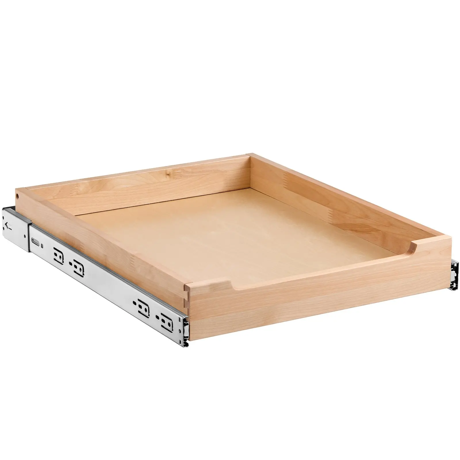 VEVOR Pull Out Cabinet Organizer, 17"W x 21"D Cabinet Drawer, Soft Close Slide out Shelf, Heavy-Duty Sliding Wood Drawer, Bottom and Side Assembly Base Cabinet Organization for Kitchen Pantry Bathroom - Image 8